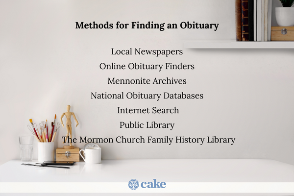 Methods for Finding an Obituary in Canada